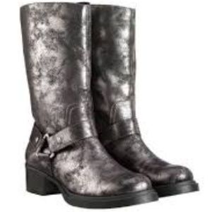 Simply Vera Metallic Biker Boots- Size 10